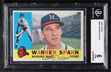 1960 Topps - [Base] #445 - Warren Spahn [BGS 6 EX‑MT]