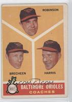 Baltimore Orioles Coaches (Eddie Robinson, Hal Brown, Lum Harris) [Good to…