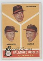 Baltimore Orioles Coaches (Eddie Robinson, Hal Brown, Lum Harris) [Noted]