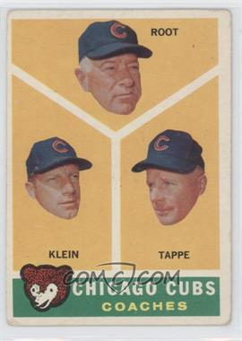 1960 Topps - [Base] #457 - Chicago Cubs Coaches (Lou Klein, Charley Root, El Tappe)