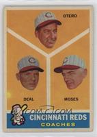 Cincinnati Reds Coaches (Reggie Otero, Cot Deal, Wally Moses)