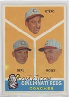 Cincinnati Reds Coaches (Reggie Otero, Cot Deal, Wally Moses)