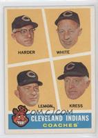 Cleveland Indians Coaches (Mel Harder, Jo-Jo White, Bob Lemon, Red Kress)