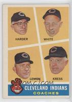 Cleveland Indians Coaches (Mel Harder, Jo-Jo White, Bob Lemon, Red Kress)