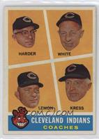 Cleveland Indians Coaches (Mel Harder, Jo-Jo White, Bob Lemon, Red Kress)