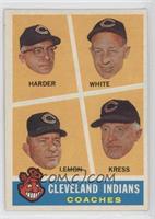 Cleveland Indians Coaches (Mel Harder, Jo-Jo White, Bob Lemon, Red Kress) [Good…