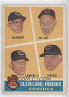 Cleveland Indians Coaches (Mel Harder, Jo-Jo White, Bob Lemon, Red Kress) [Note…