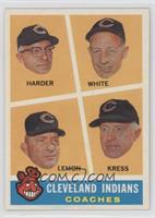 Cleveland Indians Coaches (Mel Harder, Jo-Jo White, Bob Lemon, Red Kress)