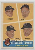 Cleveland Indians Coaches (Mel Harder, Jo-Jo White, Bob Lemon, Red Kress)