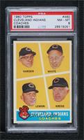 Cleveland Indians Coaches (Mel Harder, Jo-Jo White, Bob Lemon, Red Kress) [PSA&…