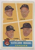Cleveland Indians Coaches (Mel Harder, Jo-Jo White, Bob Lemon, Red Kress) [Good…