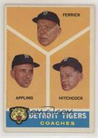 Detroit Tigers Coaches (Tom Ferrick, Billy Hitchcock, Luke Appling) [Good …