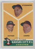 Kansas City A's Coaches (Fred Fitzsimmons, Don Heffner, Walker Cooper) [Poor&nb…