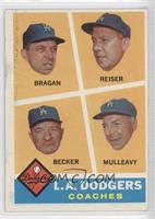 Los Angeles Dodgers Coaches (Bobby Bragan, Pete Reiser, Joe Becker, Greg Mullea…