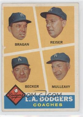 1960 Topps - [Base] #463 - Los Angeles Dodgers Coaches (Bobby Bragan, Pete Reiser, Joe Becker, Greg Mulleavy) [Good to VG‑EX]
