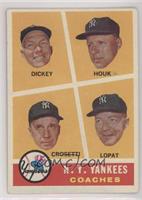 N.Y. Yankees Coaches (Bill Dickey, Ralph Houk, Frank Crosetti, Ed Lopat)