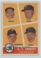 N.Y. Yankees Coaches (Bill Dickey, Ralph Houk, Frank Crosetti, Ed Lopat) [Good&…