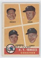 N.Y. Yankees Coaches (Bill Dickey, Ralph Houk, Frank Crosetti, Ed Lopat)