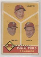 Philadelphia Phillies Coaches (Andy Cohen, Ken Silvestri, Dick Carter) [Good&nb…