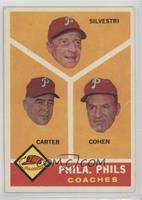 Philadelphia Phillies Coaches (Andy Cohen, Ken Silvestri, Dick Carter) [Good&nb…