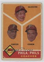 Philadelphia Phillies Coaches (Andy Cohen, Ken Silvestri, Dick Carter) [Poor&nb…