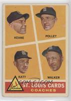 St. Louis Cards Coaches (Johnny Keane, Howie Pollet, Ray Katt, Harry Walker) [P…
