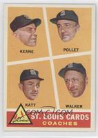 St. Louis Cards Coaches (Johnny Keane, Howie Pollet, Ray Katt, Harry Walker)