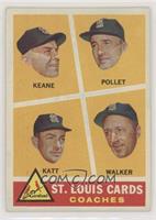 St. Louis Cards Coaches (Johnny Keane, Howie Pollet, Ray Katt, Harry Walker)