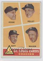 St. Louis Cards Coaches (Johnny Keane, Howie Pollet, Ray Katt, Harry Walker) [N…