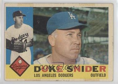 1960 Topps - [Base] #493 - Duke Snider [Good to VG‑EX]