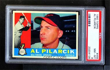 1960 Topps - [Base] #498 - Al Pilarcik [PSA 8 NM‑MT]