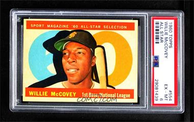 1960 Topps - [Base] #554 - High # - Willie McCovey [PSA 6 EX‑MT]