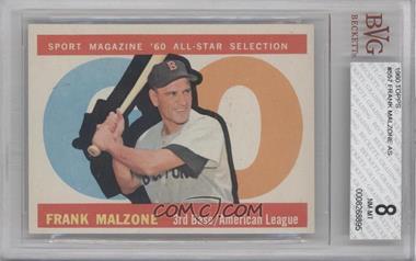 1960 Topps - [Base] #557 - High # - Frank Malzone [BVG 8 NM‑MT]