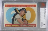 High # - Eddie Mathews [BVG 7 NEAR MINT]