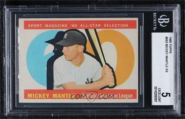 1960 Topps - [Base] #563 - High # - Mickey Mantle [BGS 5 EXCELLENT]