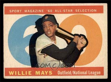 1960 Topps - [Base] #564 - High # - Willie Mays [EX]