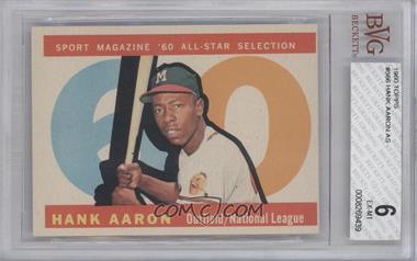 1960 Topps - [Base] #566 - High # - Hank Aaron [BVG 6 EX‑MT]