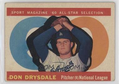 1960 Topps - [Base] #570 - High # - Don Drysdale