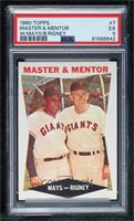 Master & Mentor (Willie Mays, Bill Rigney) [PSA 5 EX]