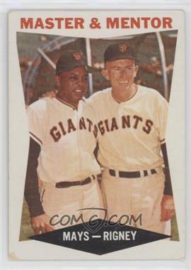 1960 Topps - [Base] #7 - Master & Mentor (Willie Mays, Bill Rigney) [Good to VG‑EX]