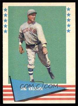 1961 Fleer Baseball Greats - [Base] #82 - Jim Vaughn [EX]