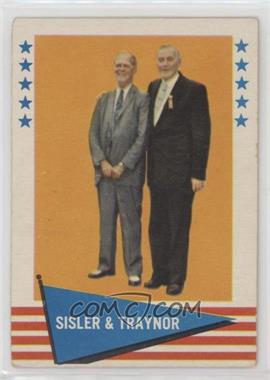 1961 Fleer Baseball Greats - [Base] #89 - George Sisler, Pie Traynor [Poor to Fair]