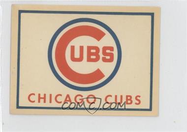 1961 Fleer Baseball Greats - Dubble Bubble Team Logo Decals #_CHCU - Chicago Cubs Team