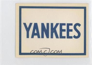 1961 Fleer Baseball Greats - Dubble Bubble Team Logo Decals #_NEYY - New York Yankees Team