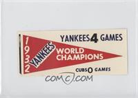 1932 New York Yankees [Good to VG‑EX]