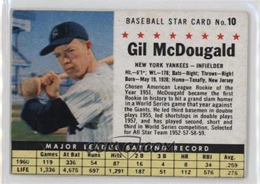 1961 Post - [Base] #10 - Gil McDougald