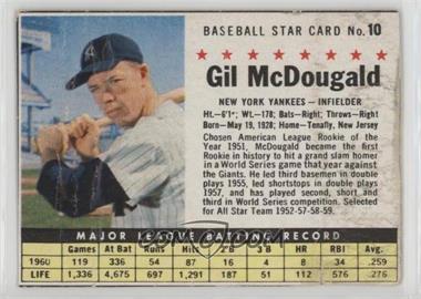 1961 Post - [Base] #10 - Gil McDougald [Poor to Fair]