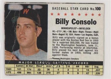1961 Post - [Base] #100.1 - Billy Consolo (hand cut, Minneapolis) [COMC RCR Poor]