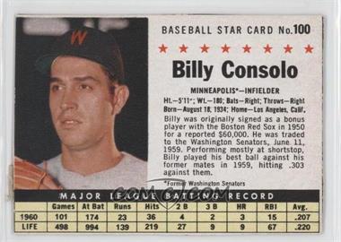 1961 Post - [Base] #100.1 - Billy Consolo (hand cut, Minneapolis) [Poor to Fair]