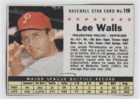 Lee Walls (Hand Cut) [Noted]